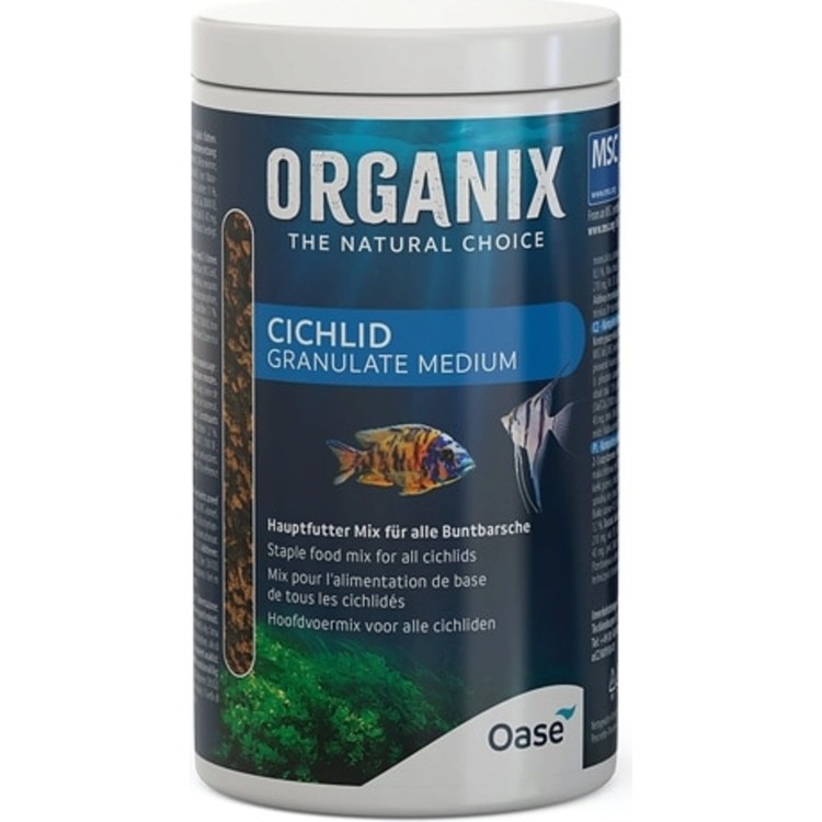 Hrana ciclide Oase ORGANIX Cichlid Granulate M 1000 ml - imagine 5